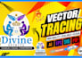 convert image to vector recreate logo in vector for printing